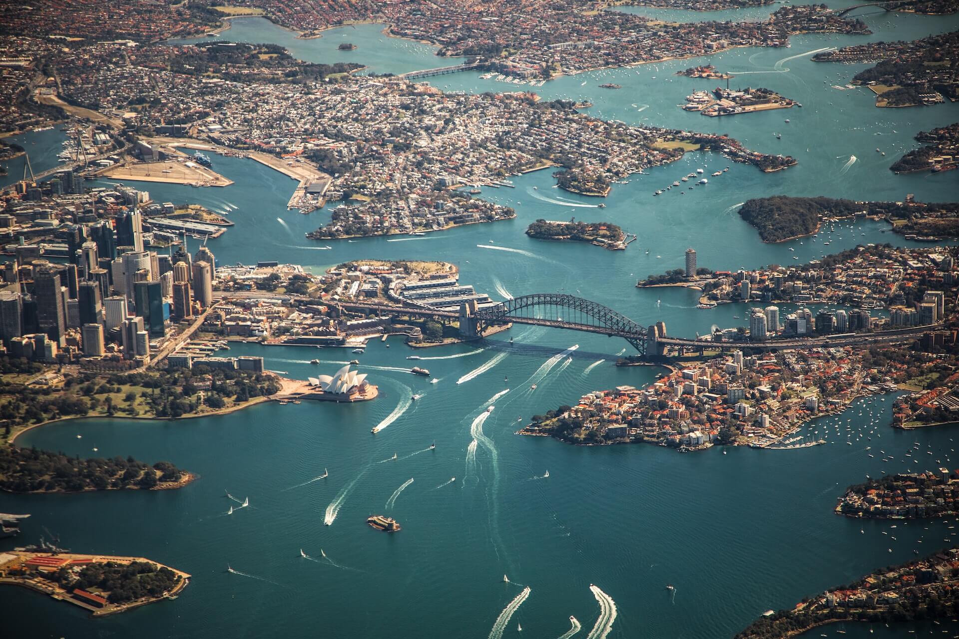 Sydney aerial shot